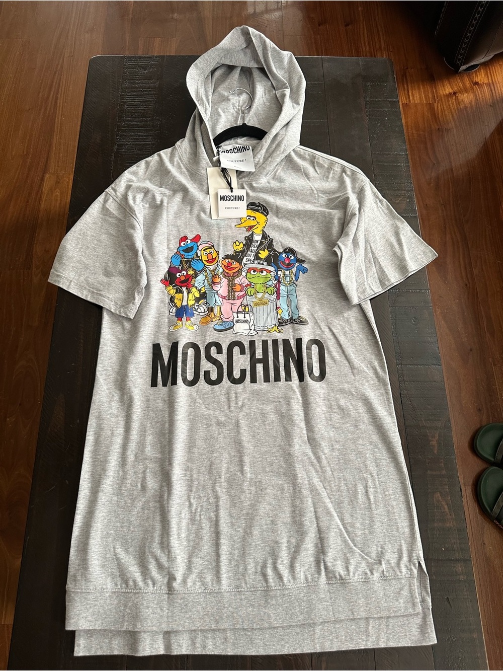 Moschino Couture size 36 Sesame Street Hooded Tunic Dress NWT